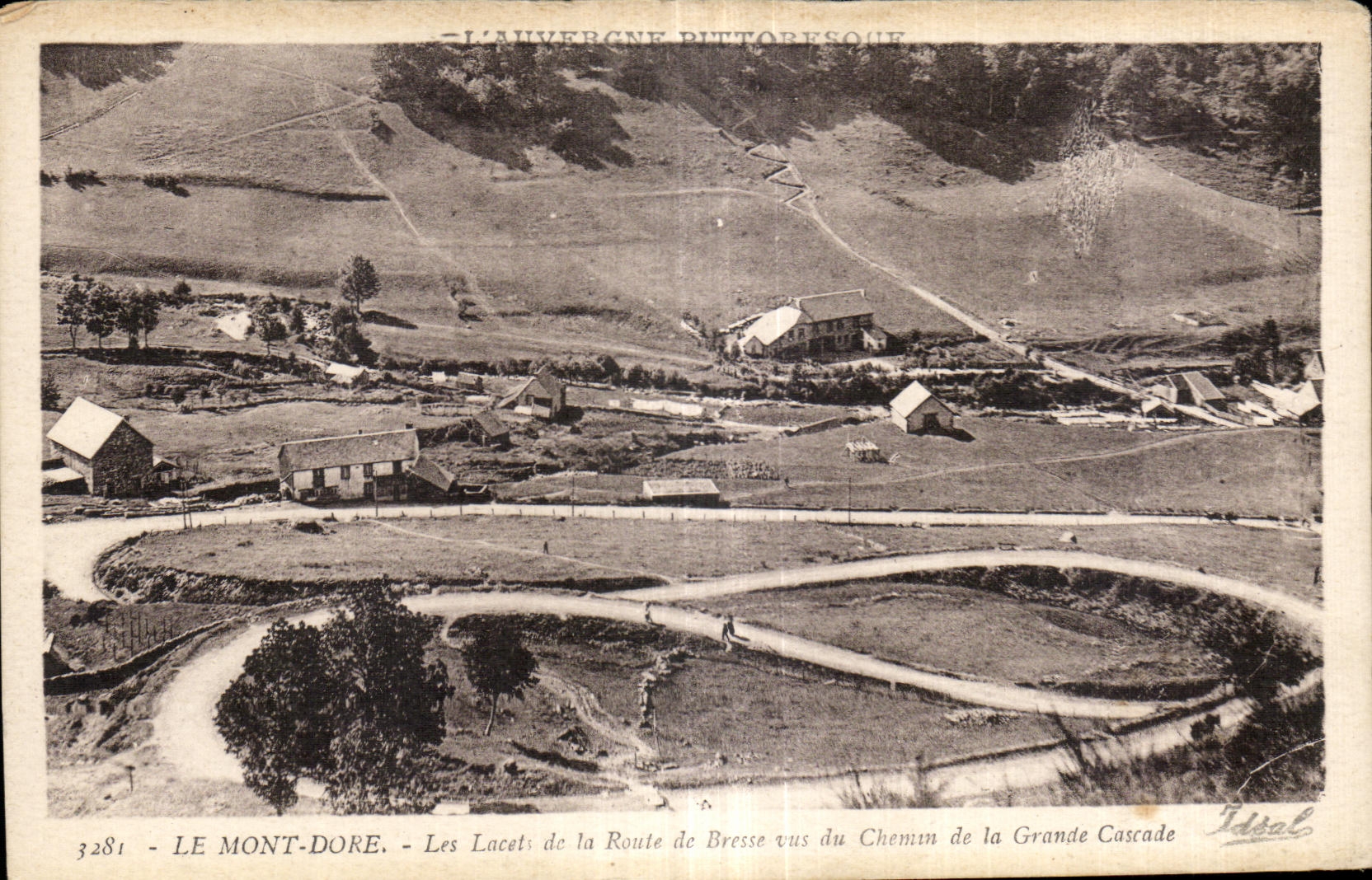 CPA the Mount Gilds the laces of the road of Bresse seen of the way of the large cascade