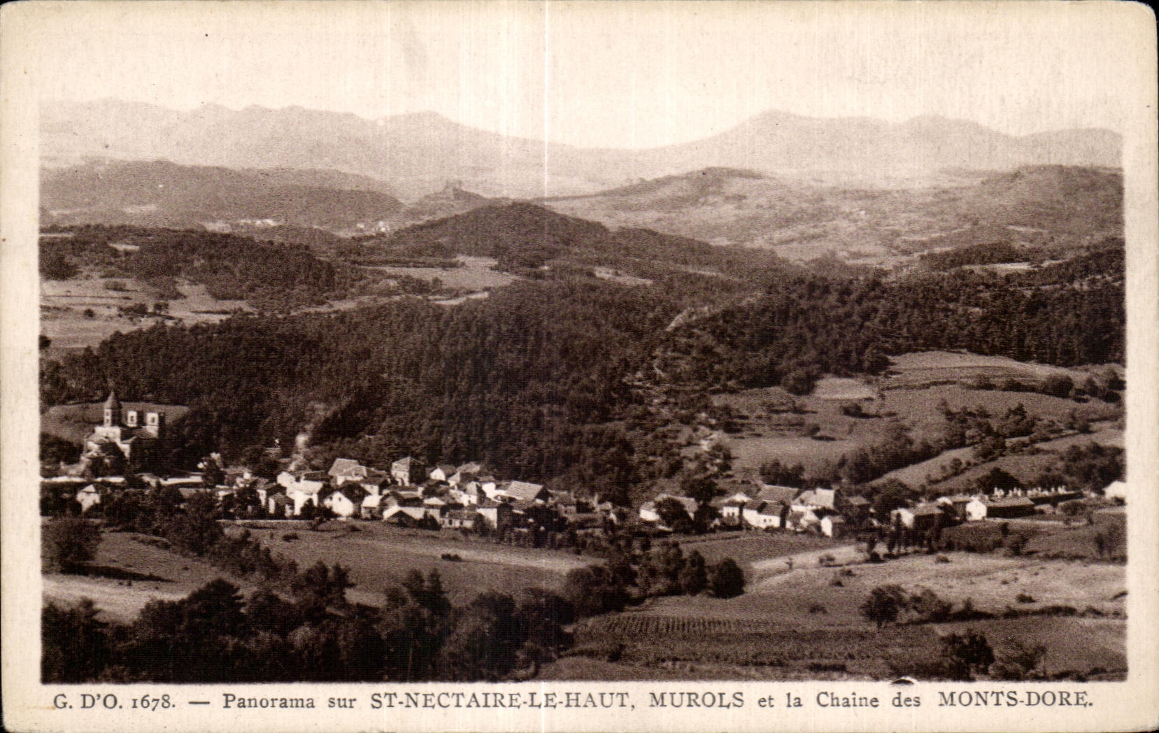 Saint Nectaire - View - Chains of the Mounts Gilds - CPA