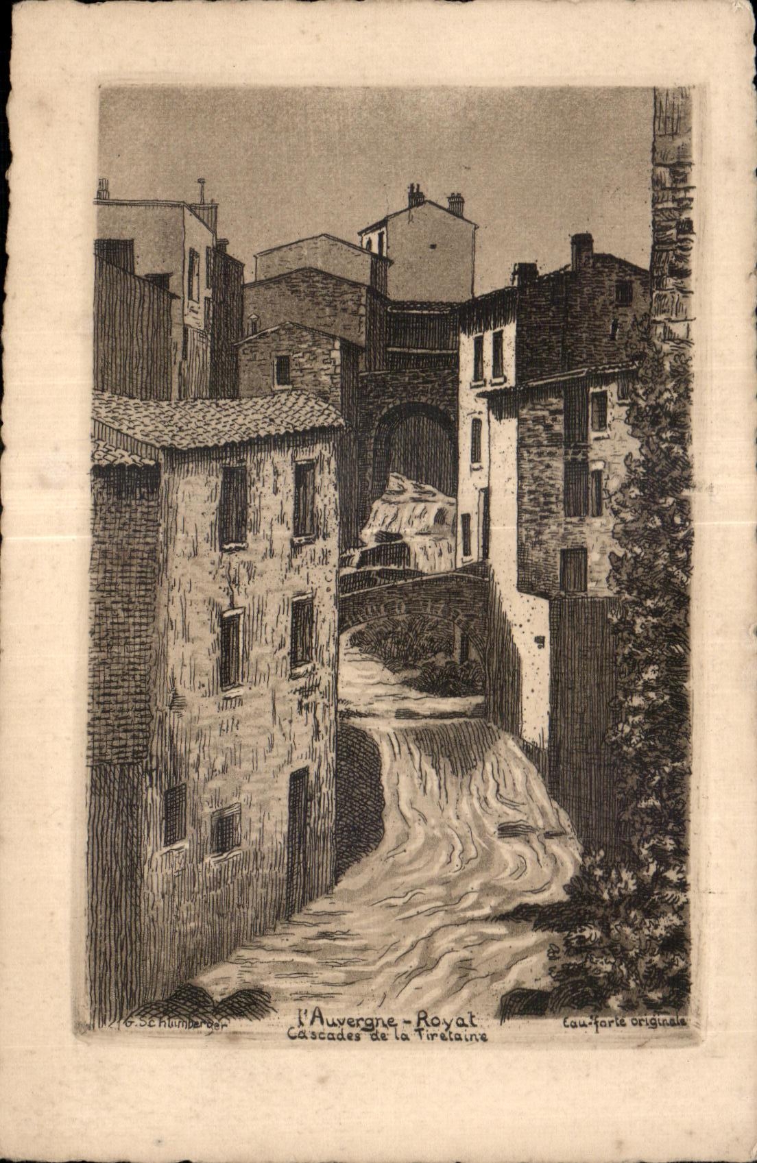 Royat les Bains - the Cascade - CPA