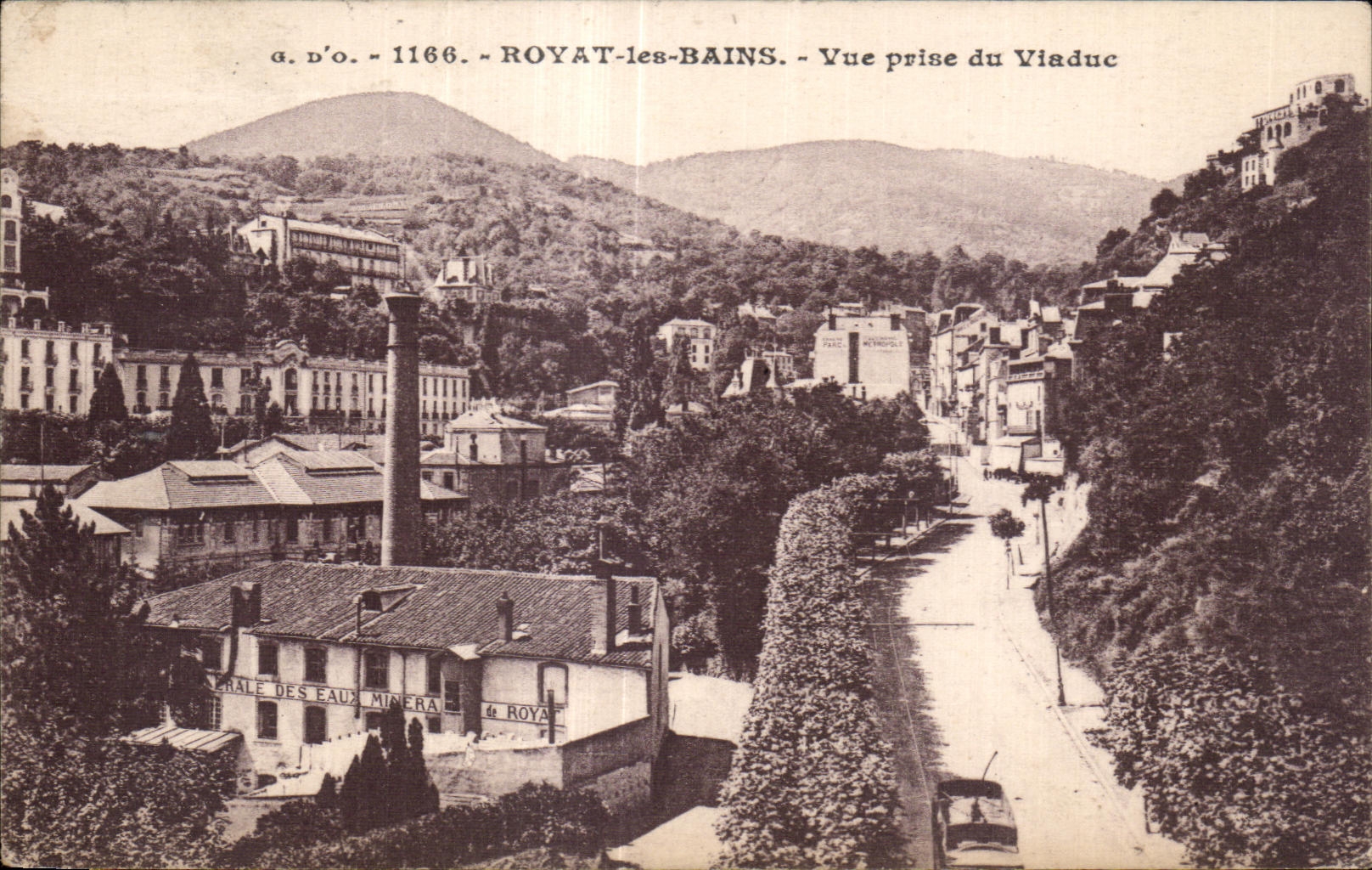 Royat les Bains - Seen from of the Viaduct - CPA