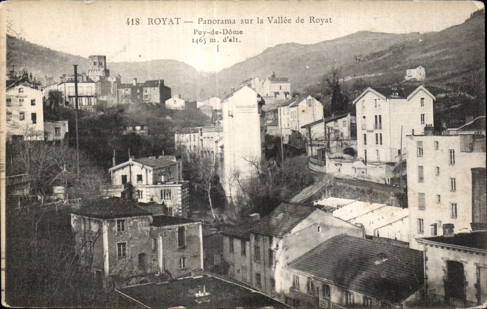 Royat les Bains - Panorama on the Valley - CPA