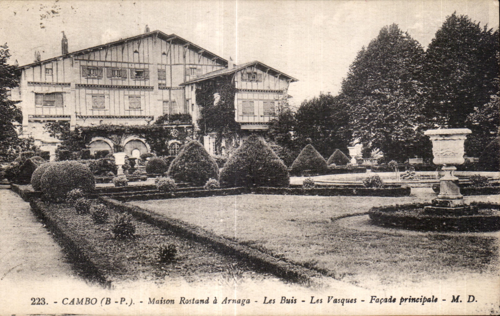 CPA Cambo (B P) House Rostand Arnaga Boxwood the Basins principal Frontage