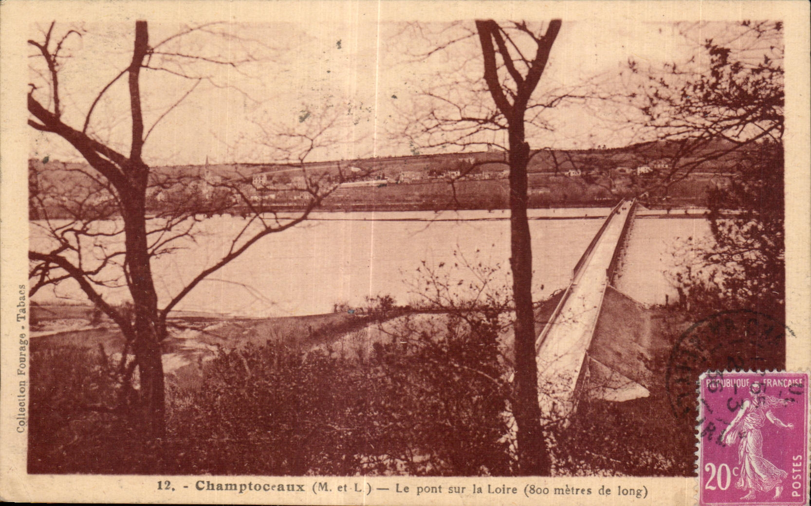 CPA Champtoceaux (M et L) Le pont sur la Loire (800 metres de long)