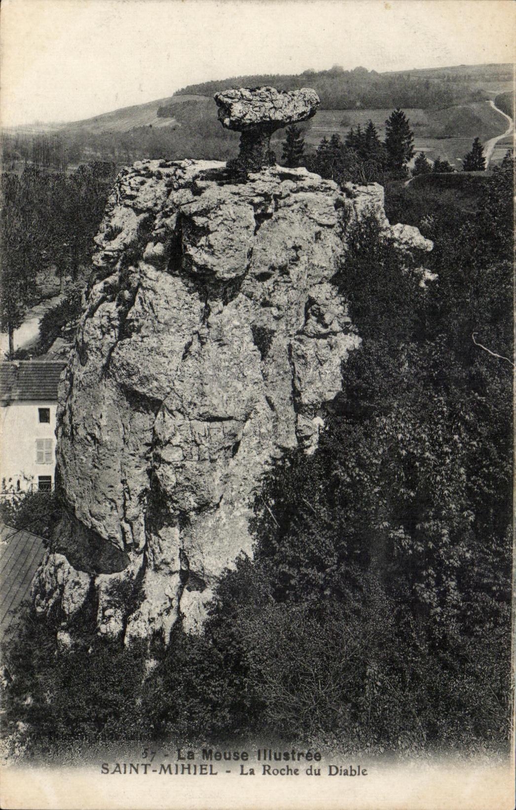 CPA the Meuse llustree Saint Mihiel the Rock of the Devil