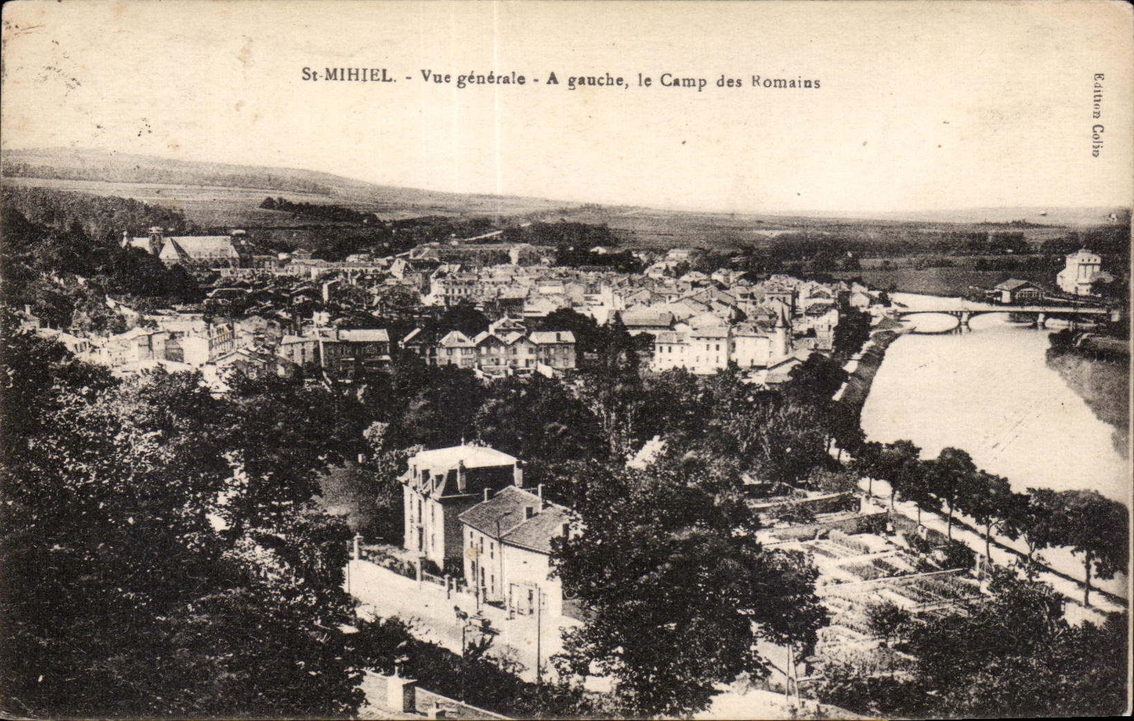 CPA St Mihiel View On the left the Camp of Homains