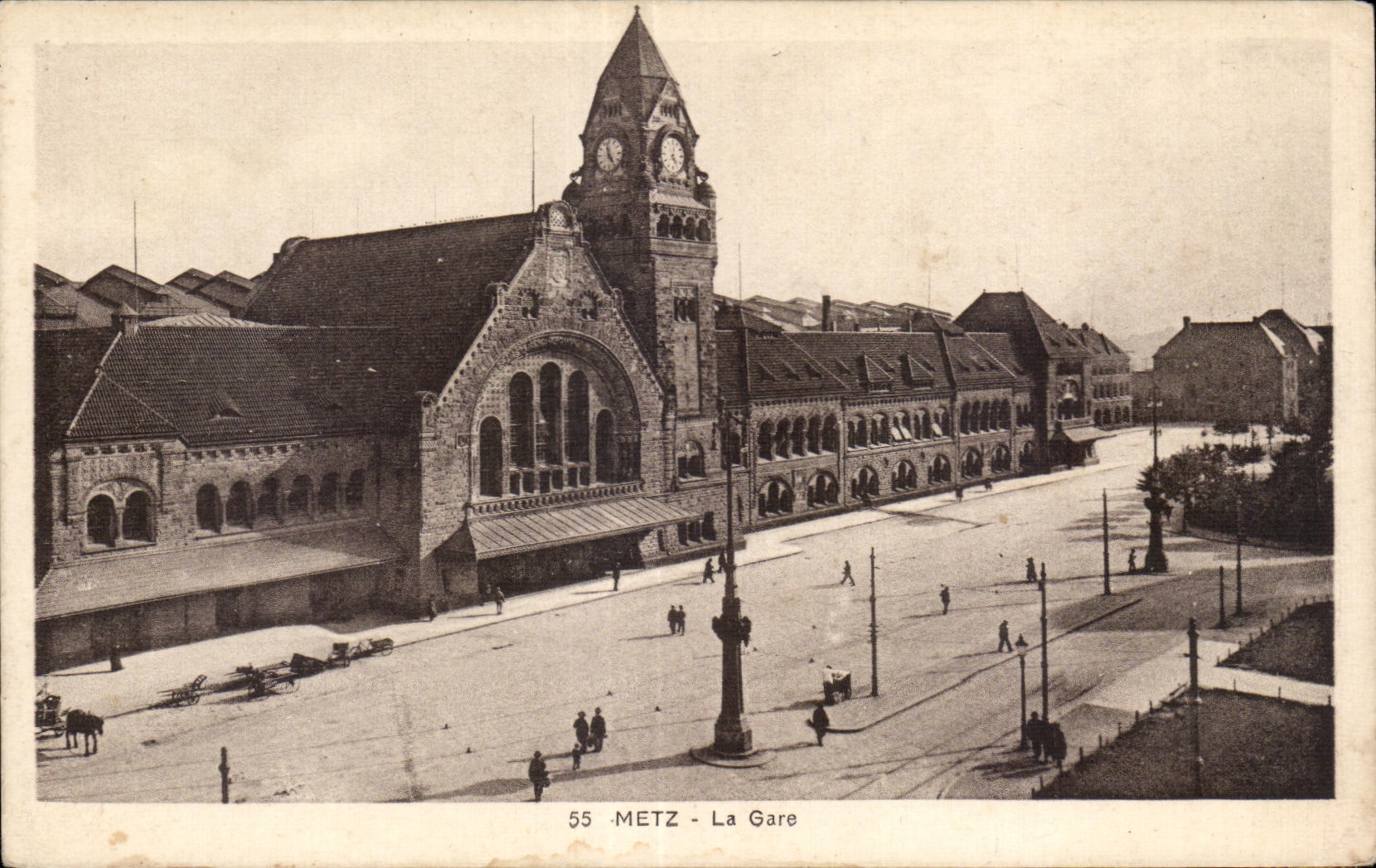 Metz - estacion de tren - CPA