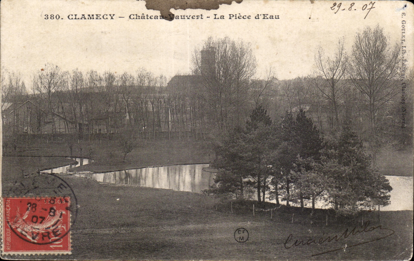 Clamecy - Vauvert Castle - the Part Water - CPA
