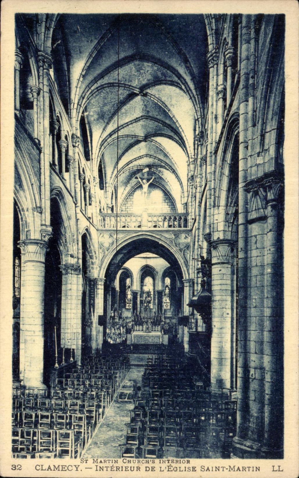 Clamecy - Church Saint Martin - CPA