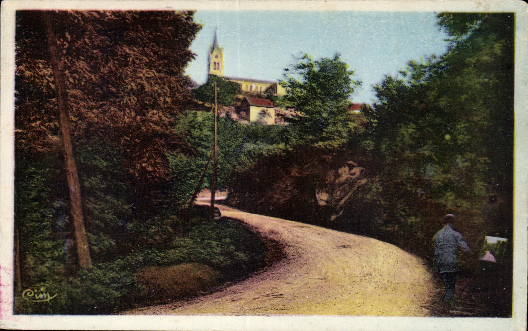 Lormes - Road of Narveau - CPA