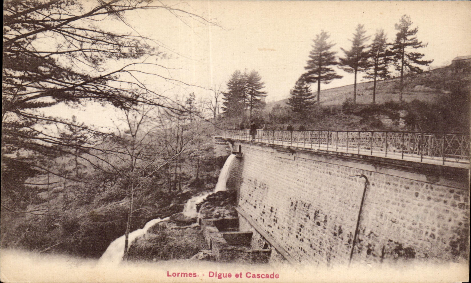 Lormes - Dam and Cascades - CPA