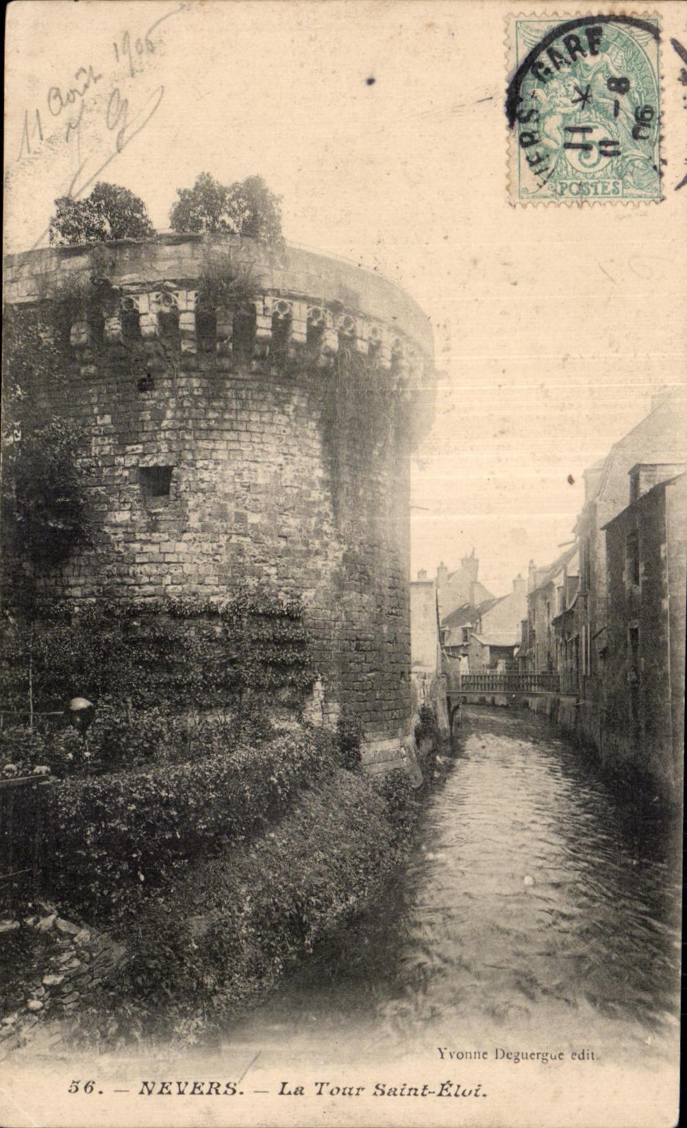 Nevers - la torre de Saint Eloi - CPA