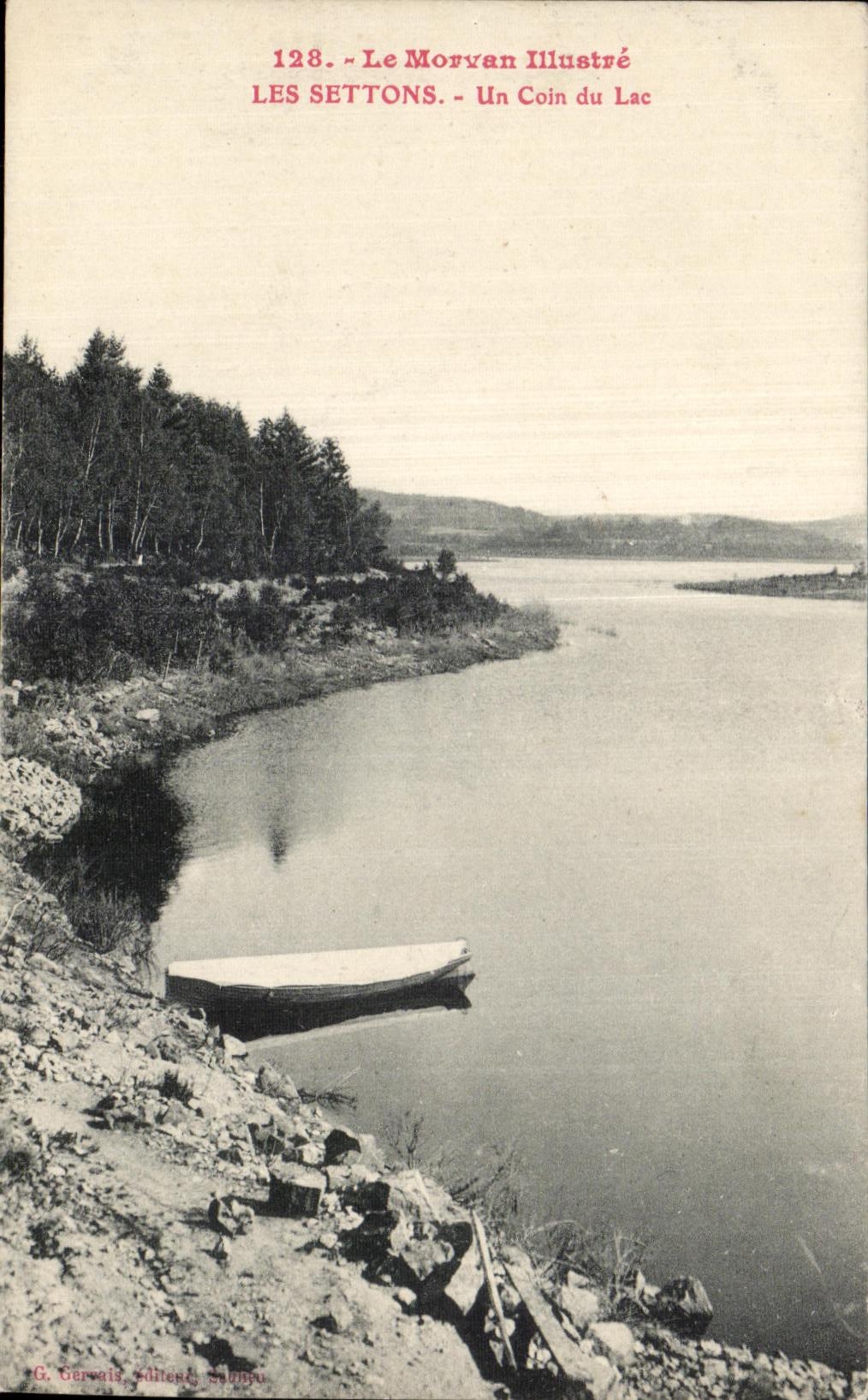 CPA Morvan Illustre let us settons Them a Corner of the Lake