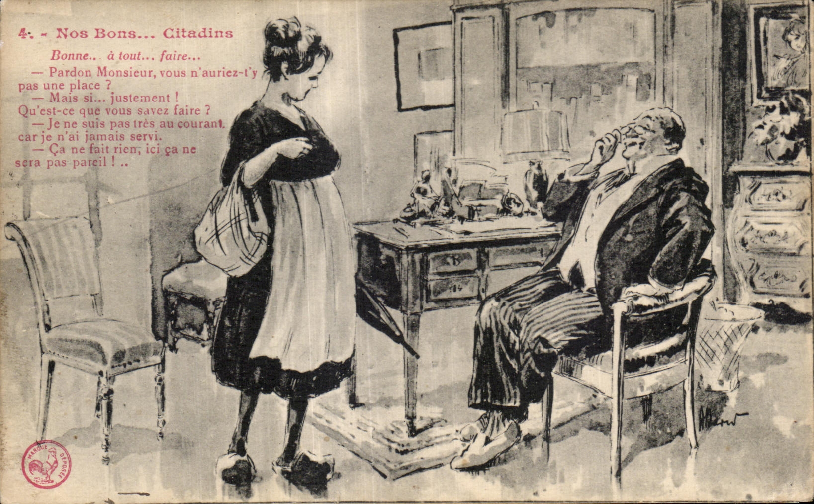 Humour - Nos Bons Citadins - CPA 