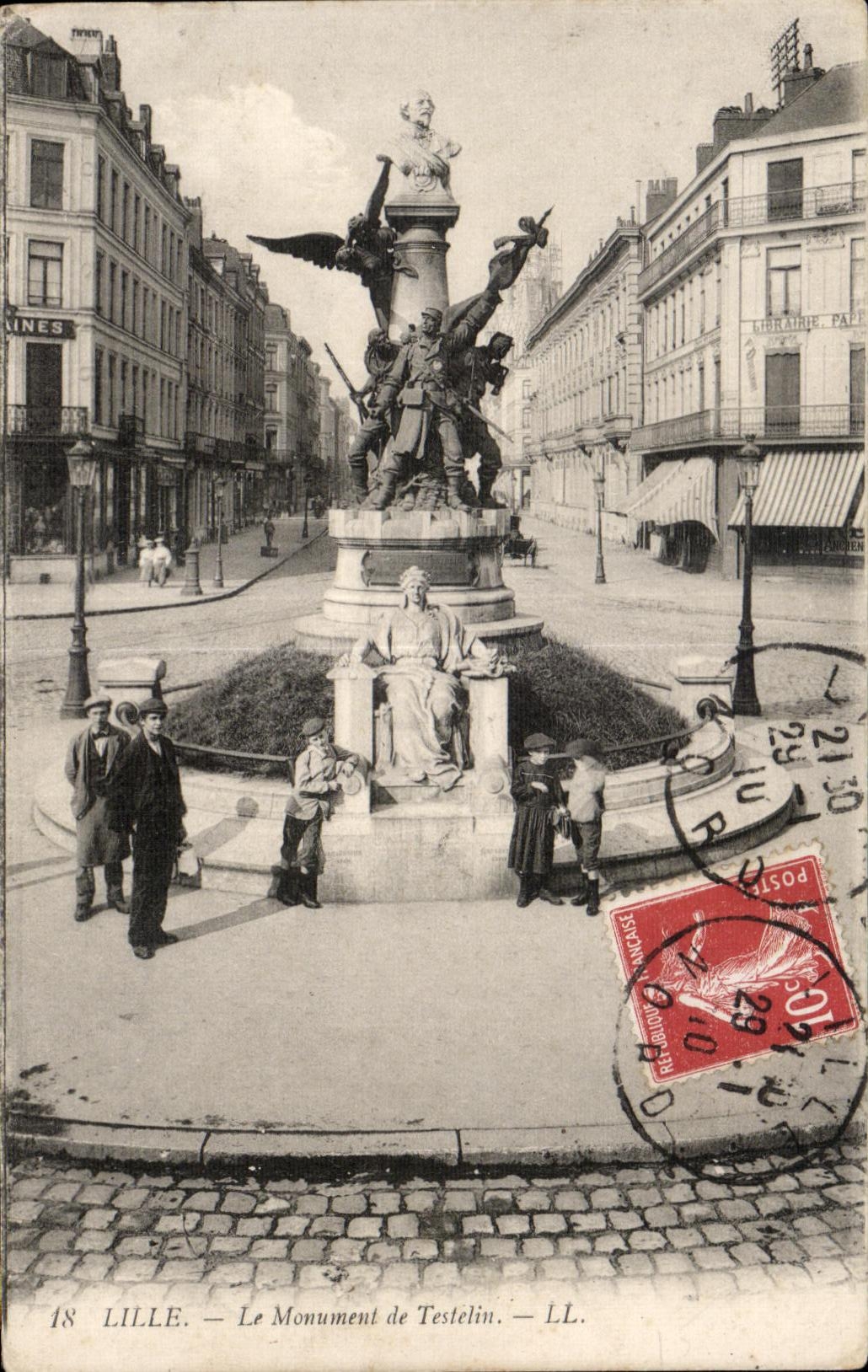CPA Lille the Monument of Testelin Children