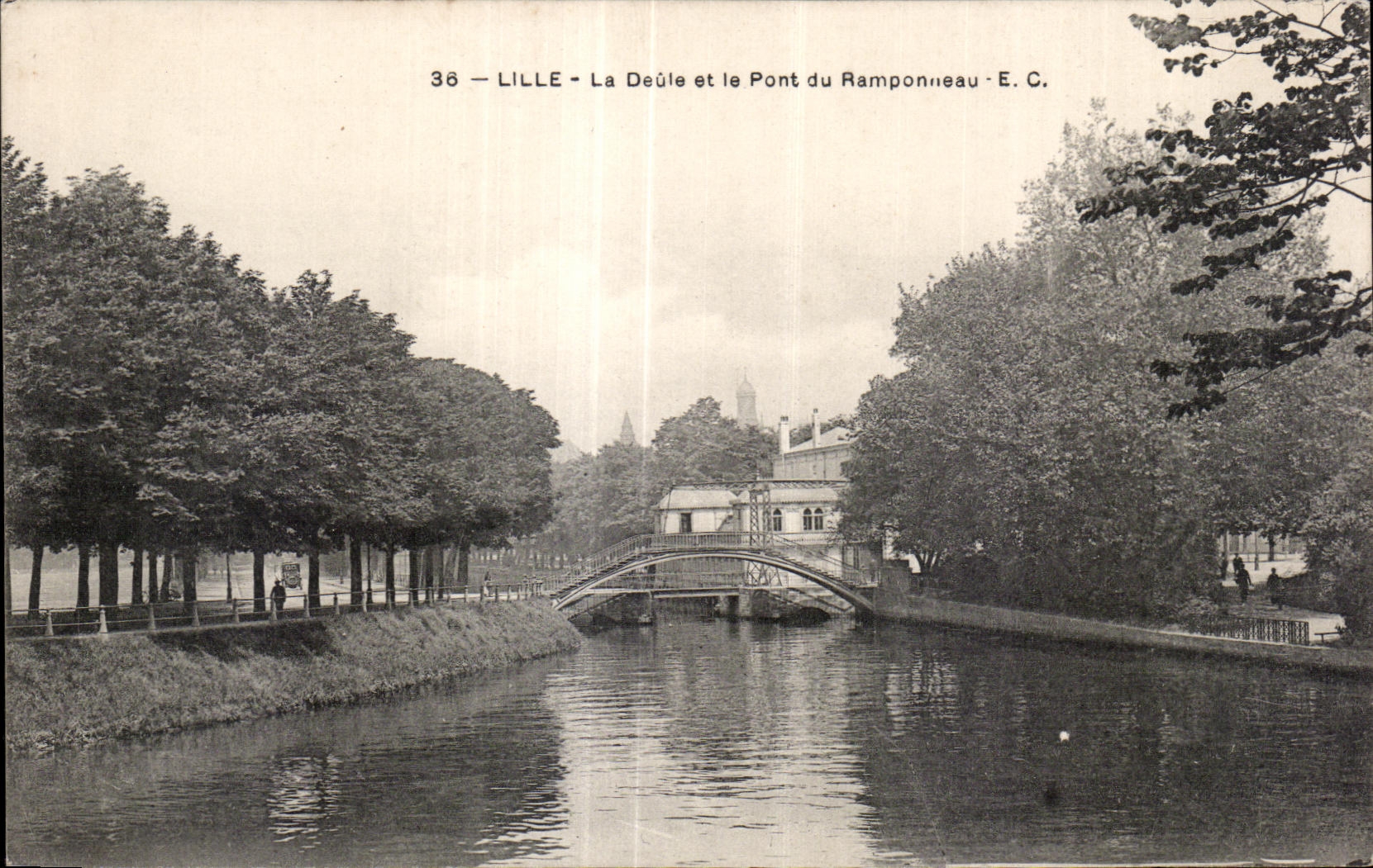 CPA Lille the deule and the Bridge of the Biff