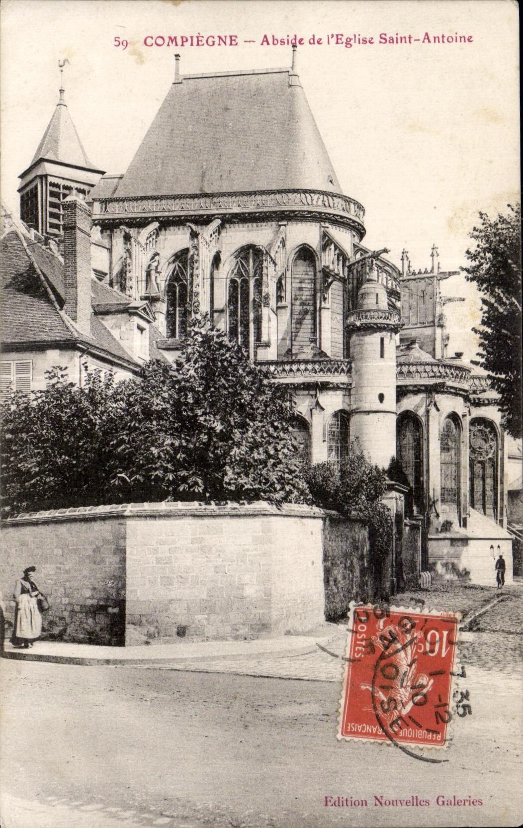 Apse de CPA Compiegne del santo Antonio de la iglesia de I