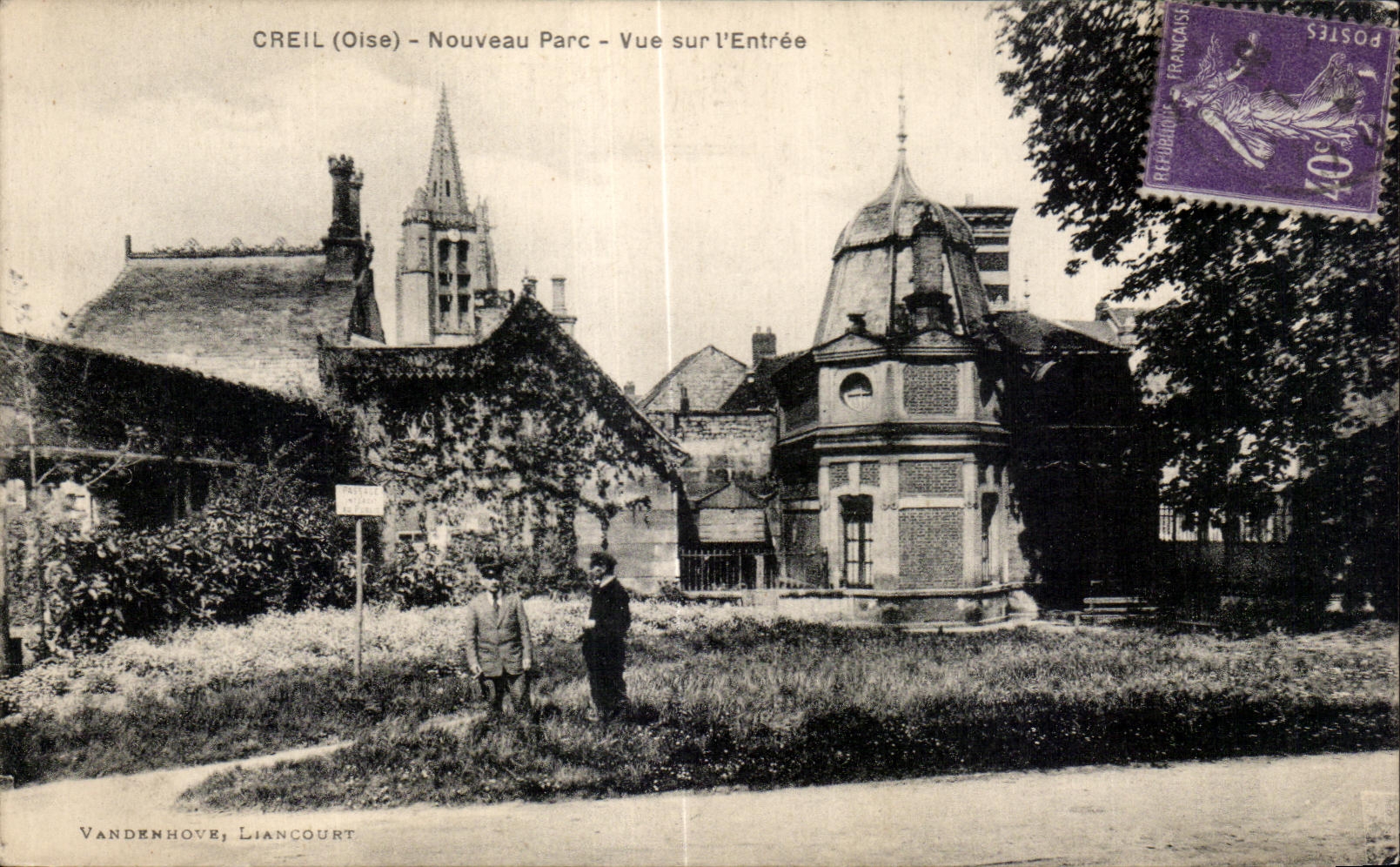 CPA Creil (Oise) Nouveau Parc Vue sur l Entree