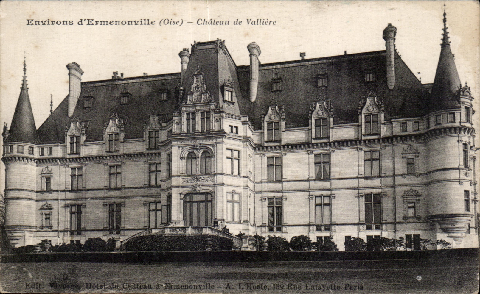 CPA Ermenonville (Oise) Surroundings Castle of Valliere