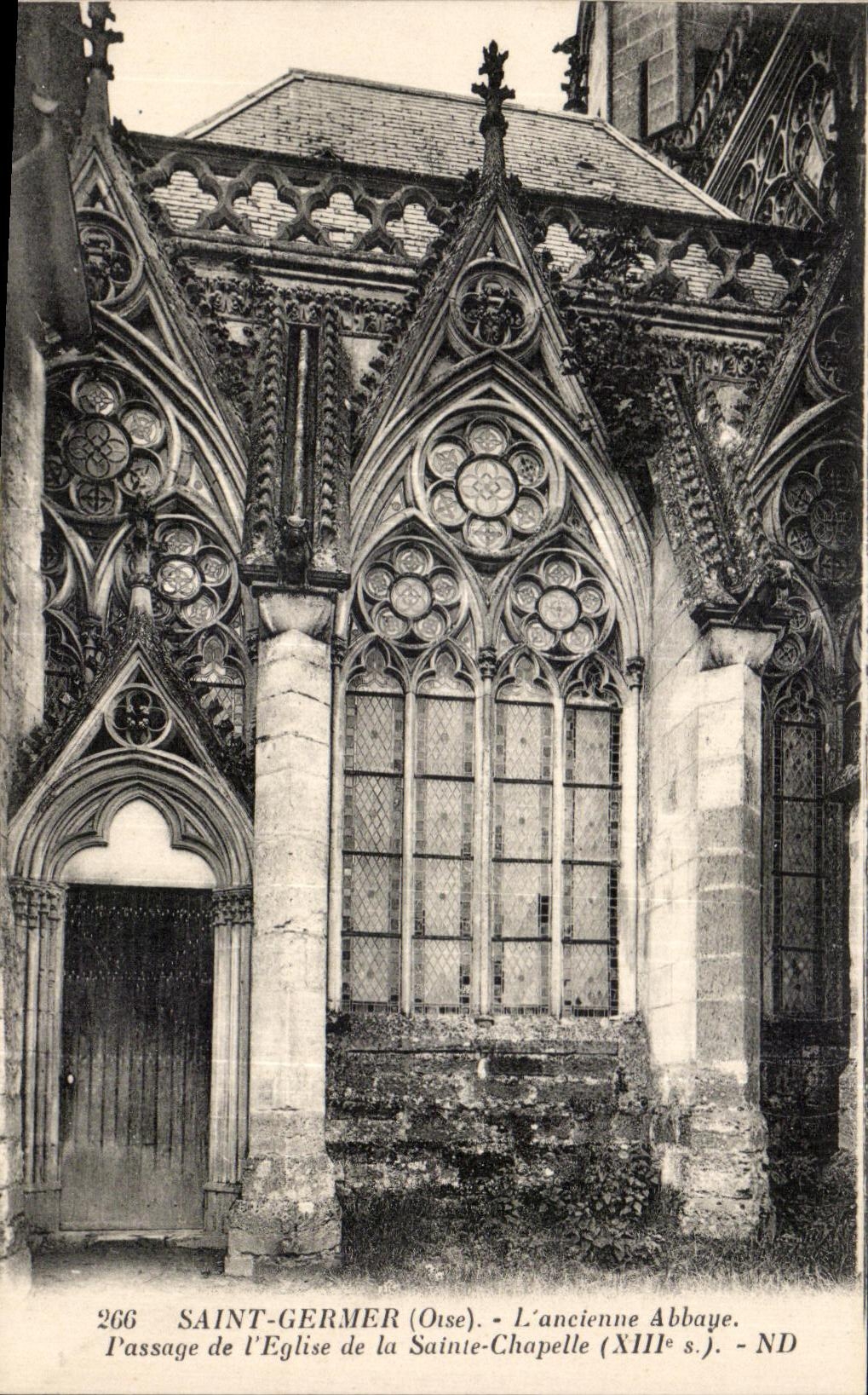 CPA Saint To germinate (Oise) old Passage Abbey of Church of Sainte the Vault (XIIIe S)