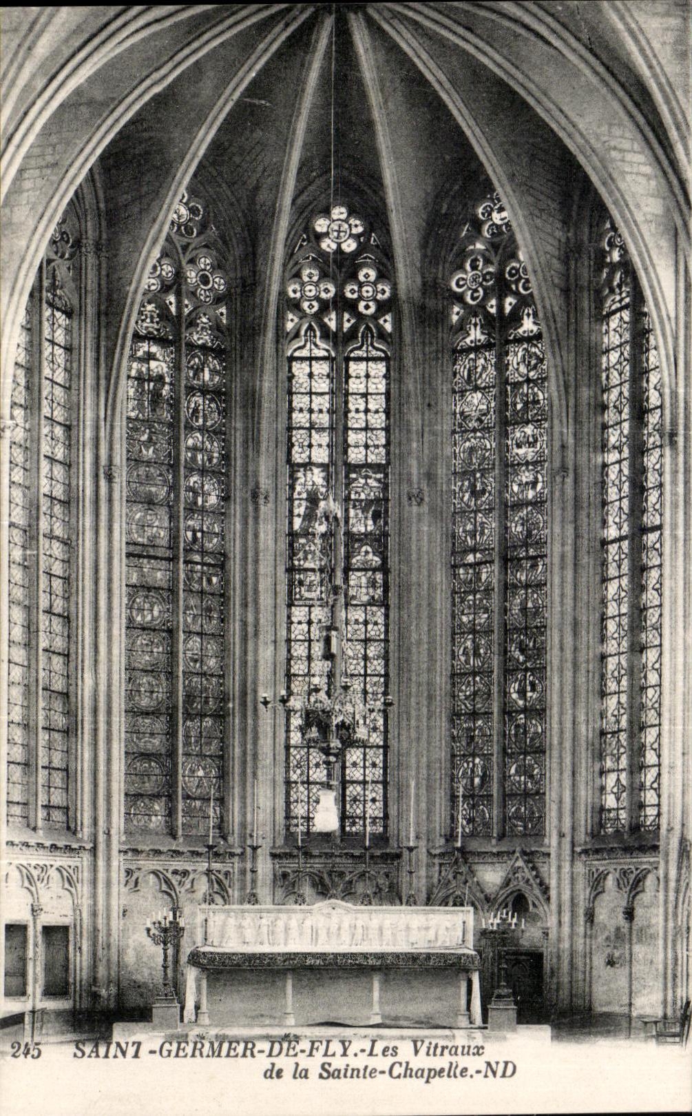 CPA Saint To germinate (Oise) Abbey church (low dimension)