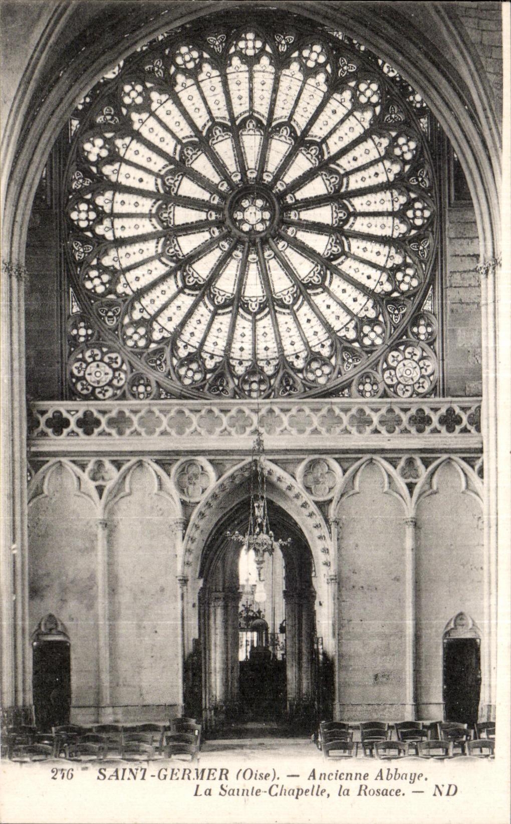 CPA Saint To germinate (Oise) old Abbey Sainte the Vault the Rosette