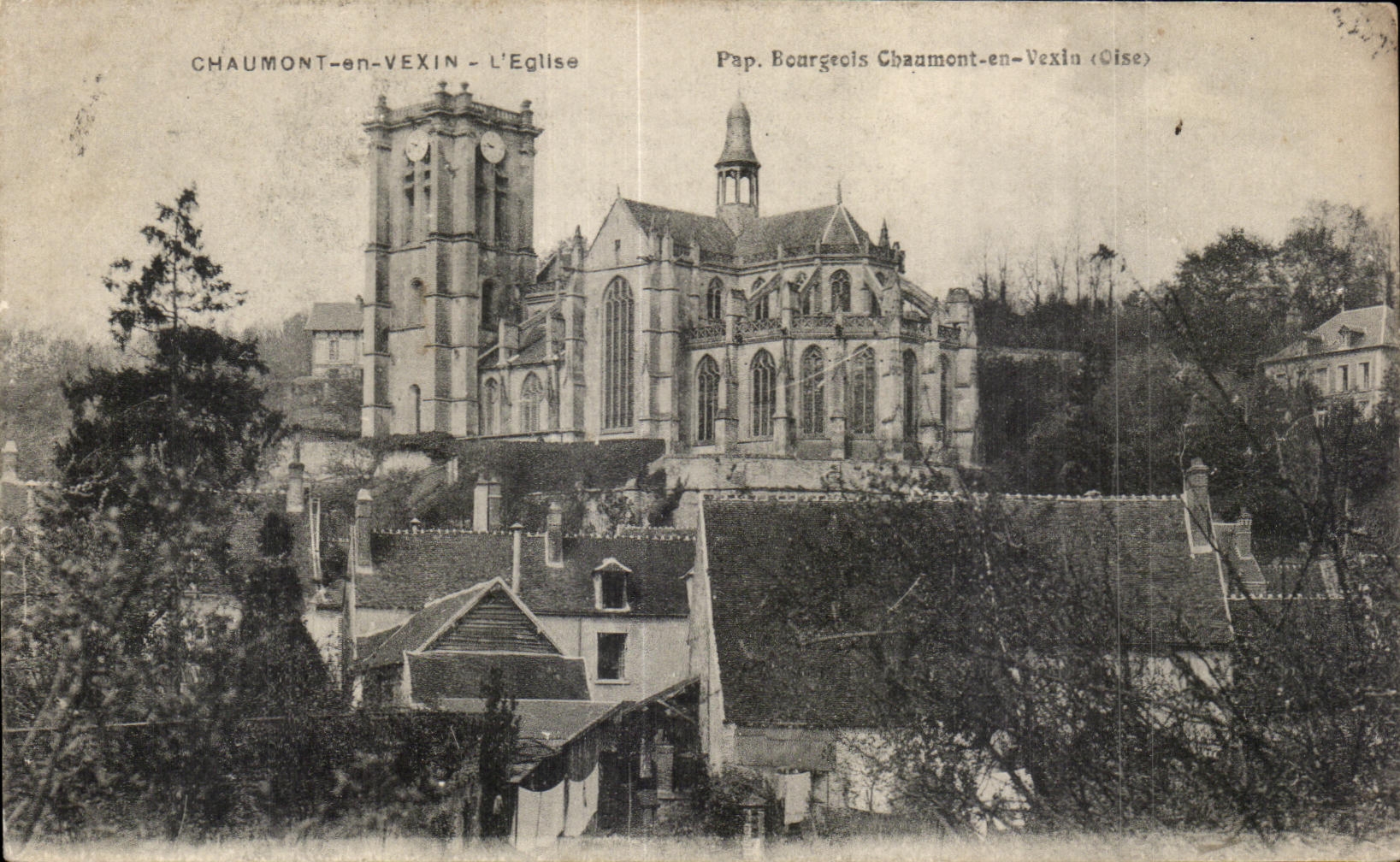 CPA Chaumont in Vexin Church