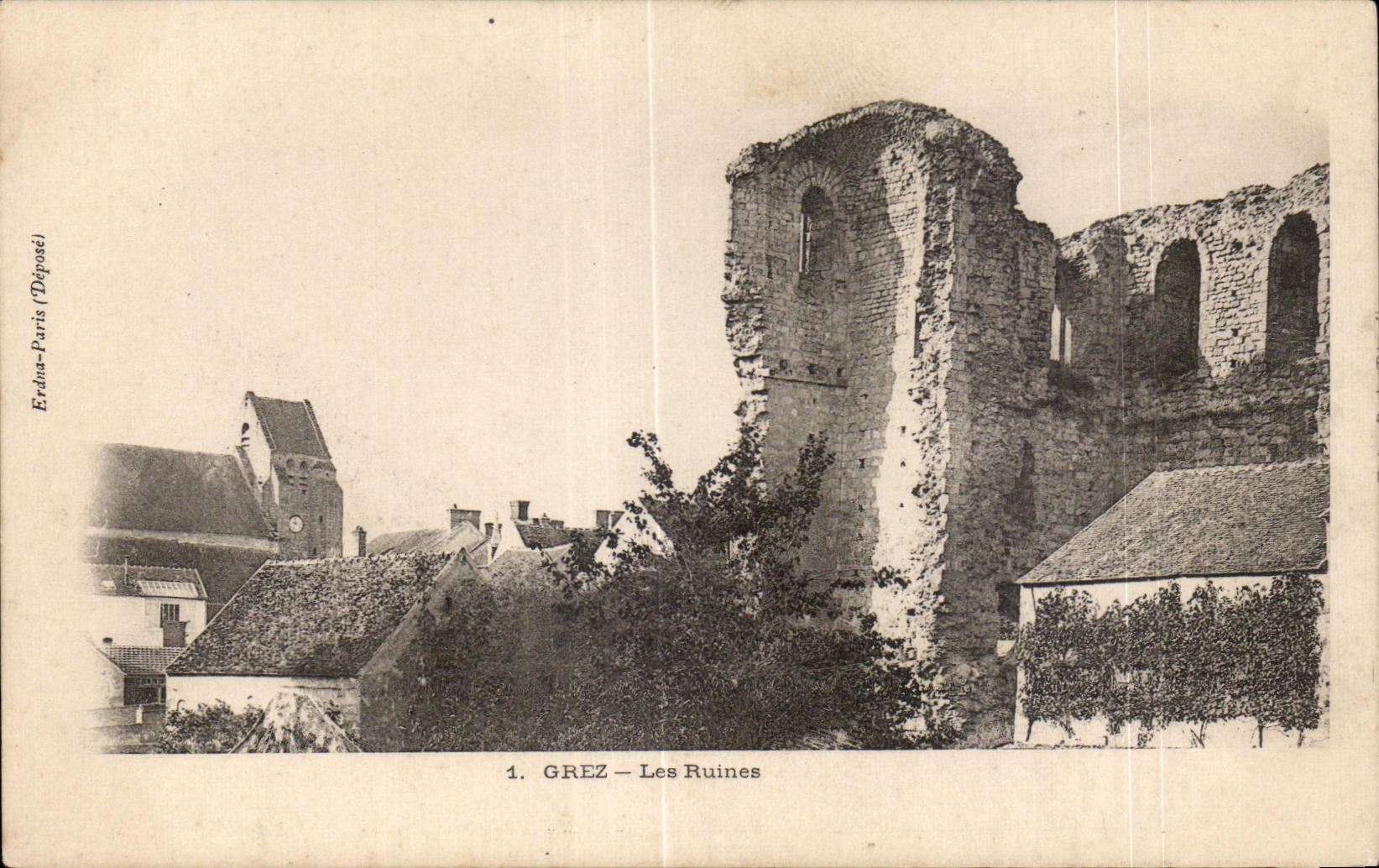 CPA Grez Ruins