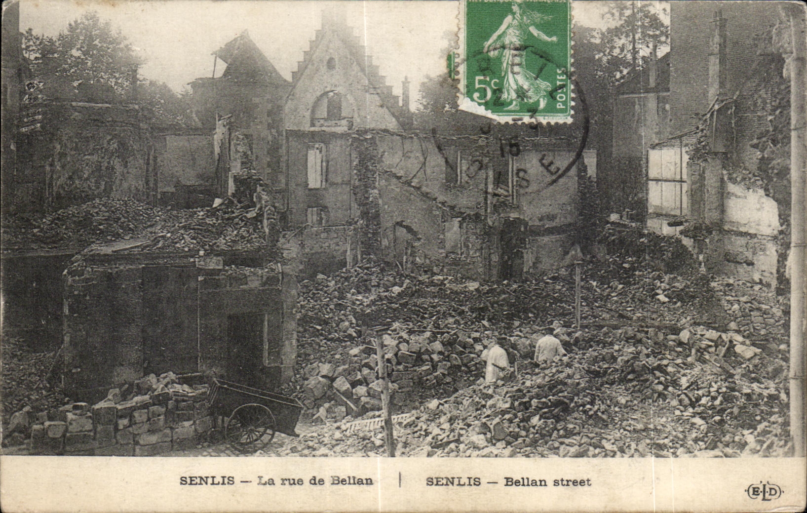 CPA Senlis the street of Bellan