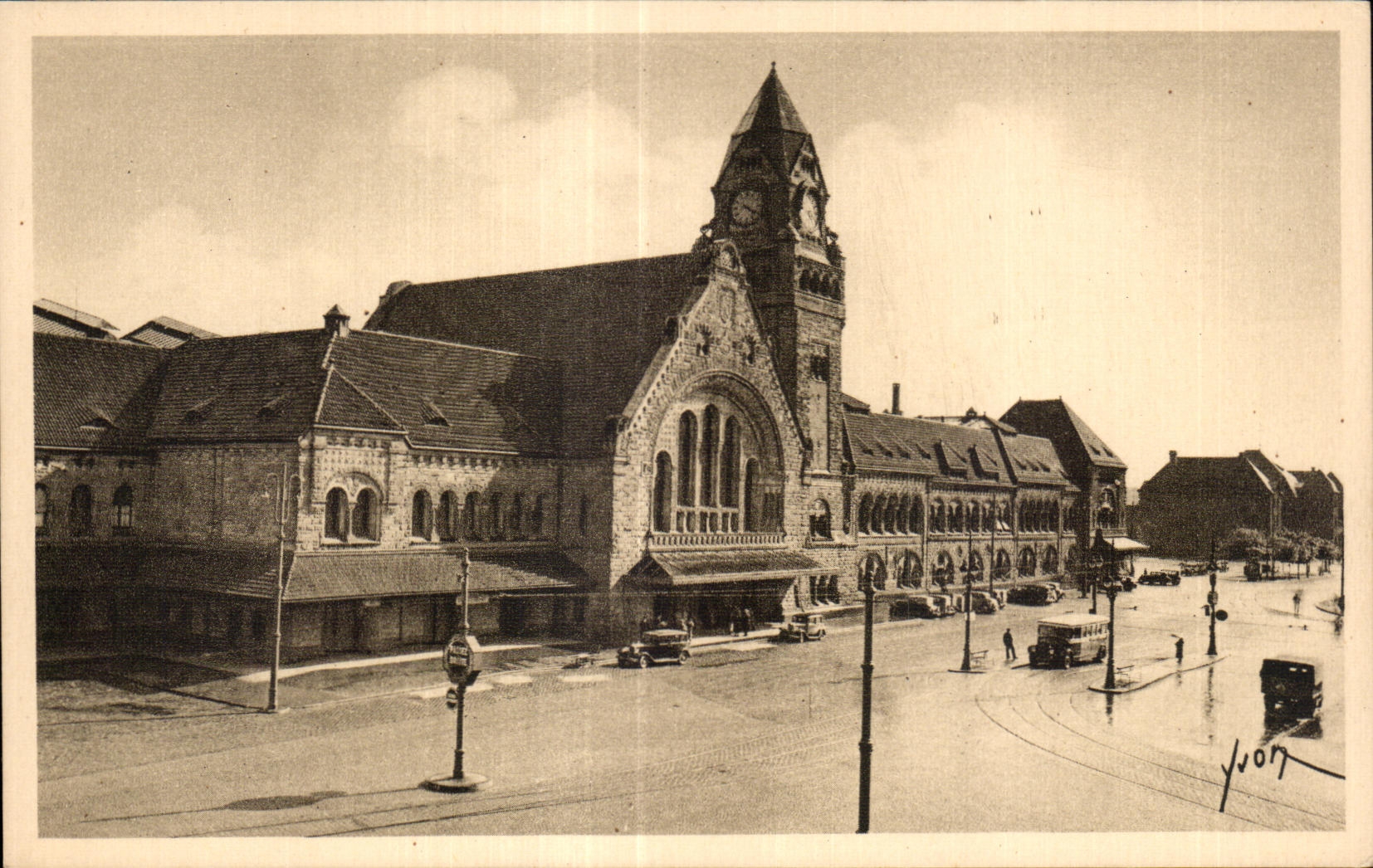 Central de la estacion de tren de CPA Metz (Mouselle)