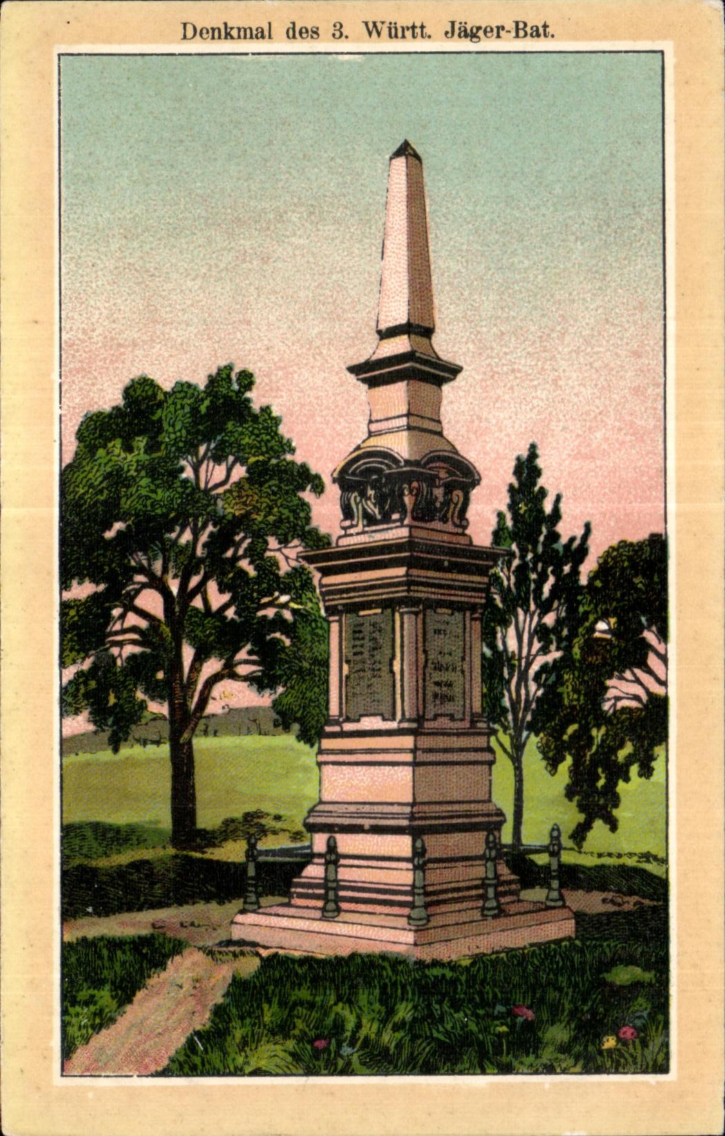 CPA Denkmal of Wurtt Jager Beats