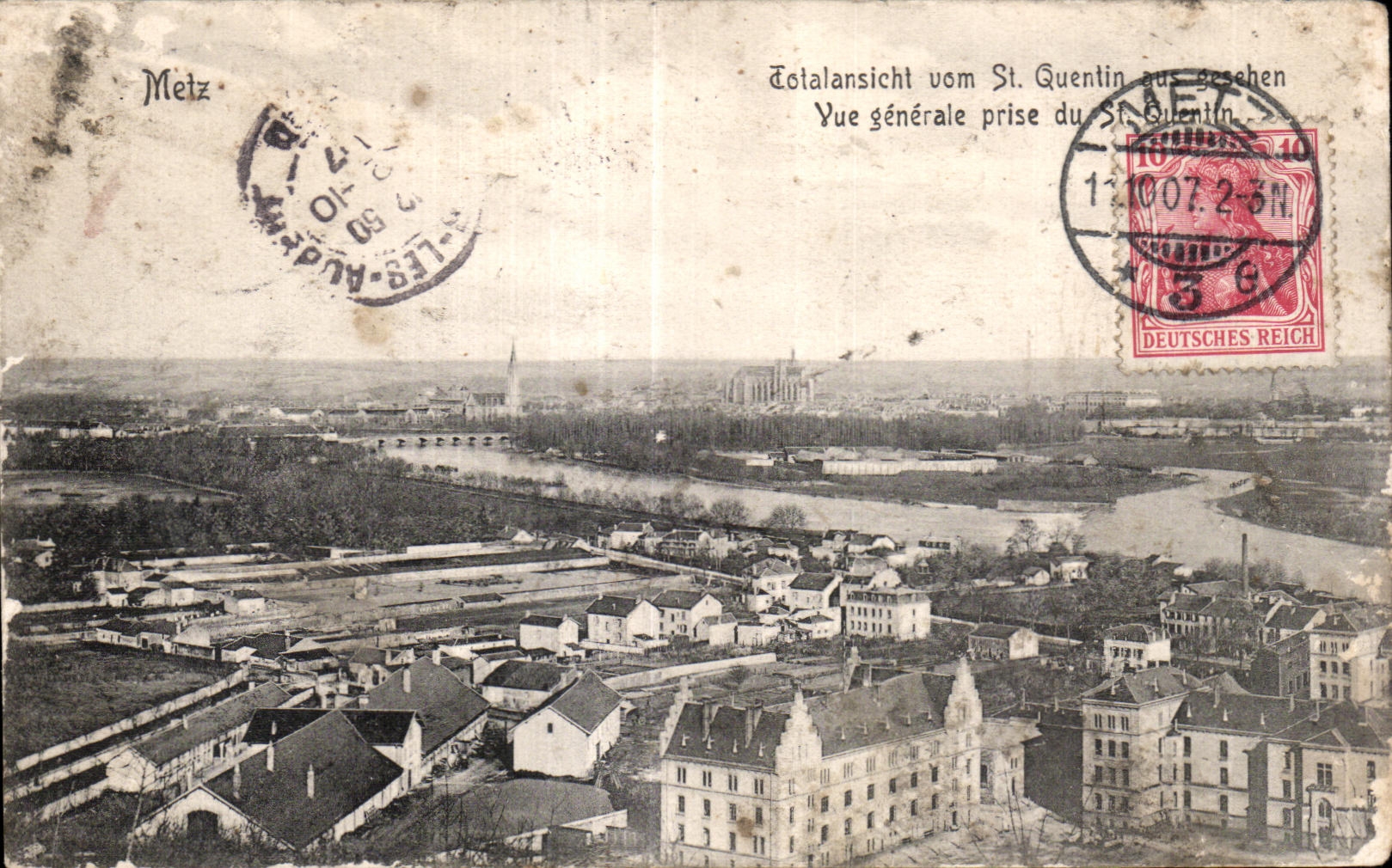 Opinion del St Quentin del vom de CPA Metz Totalansicht tomada de