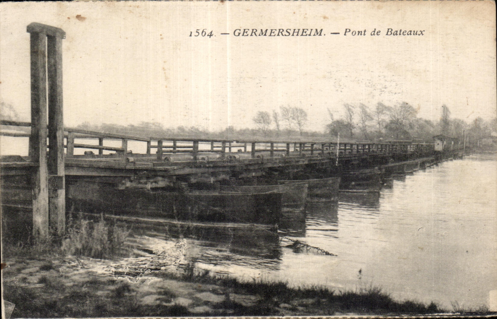CPA Germersheim Bridge of Boats