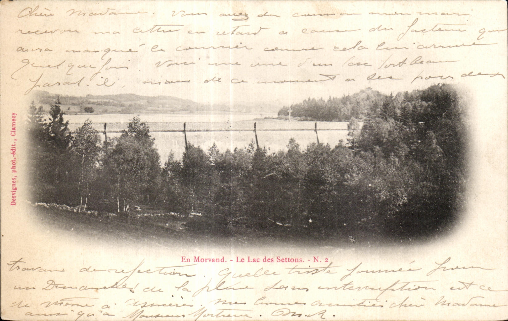 CPA Morvan morvand the Lake of let us settons