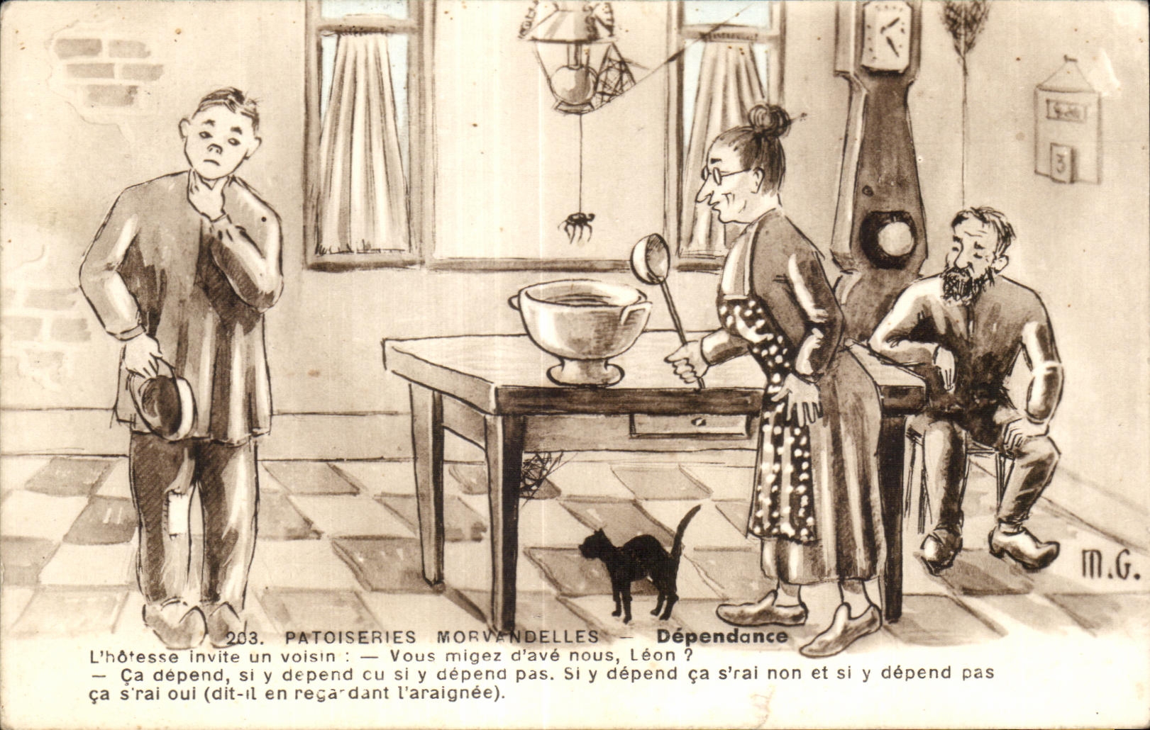 CPA Patoiseries Morvendelles Morvan Dependence