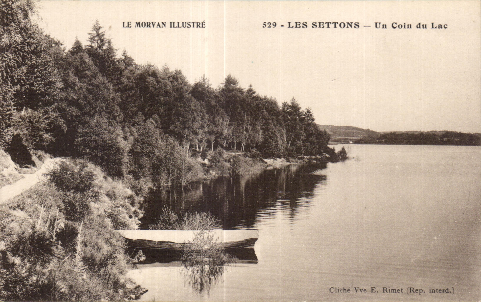 CPA Morvan Illustrates Settons a Corner of the Lake