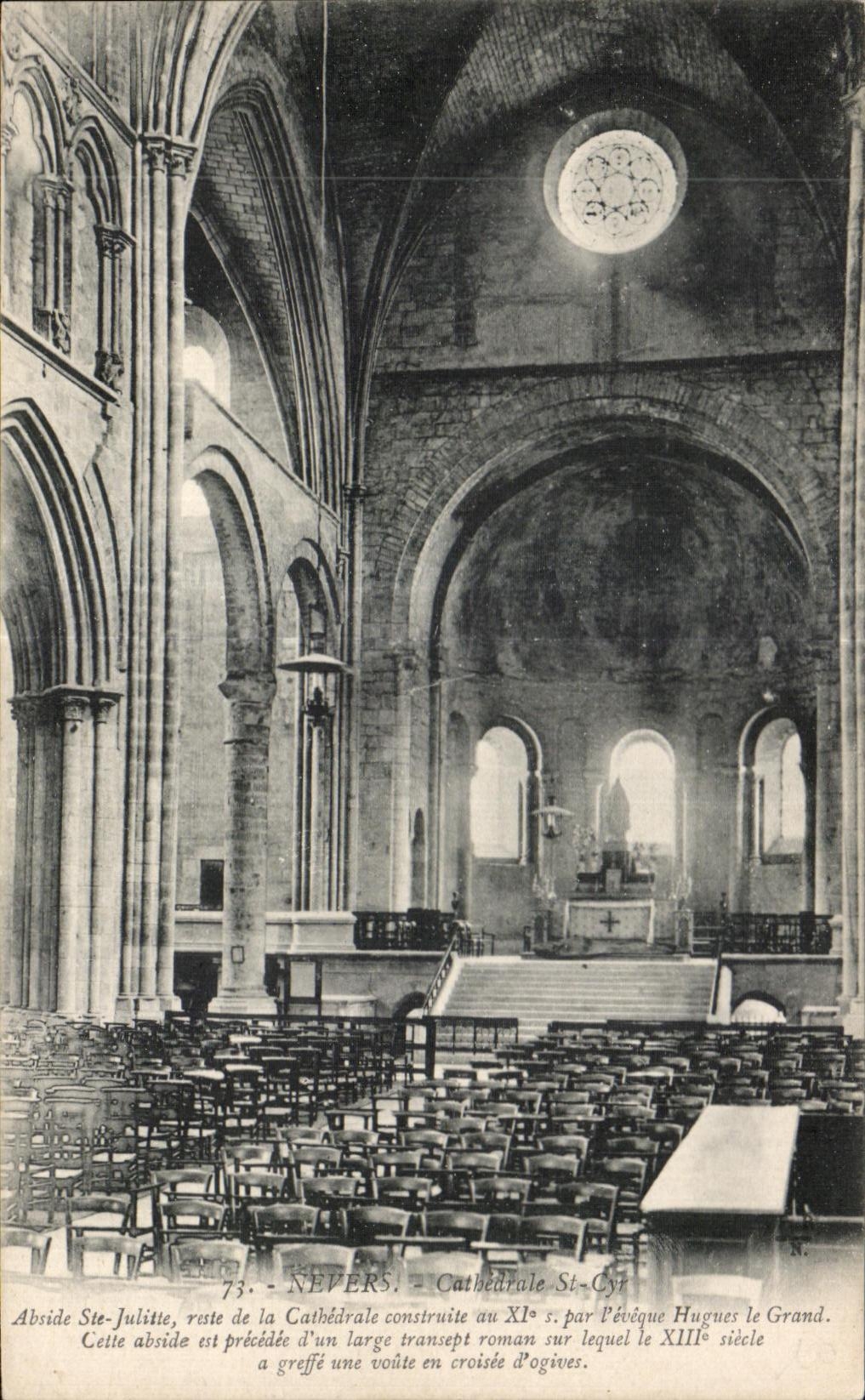 St Cyr de la catedral de CPA Nevers