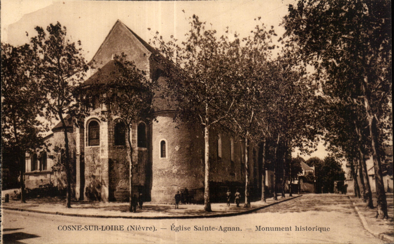 CPA Cosne On the Loire Church Sainte Agnan