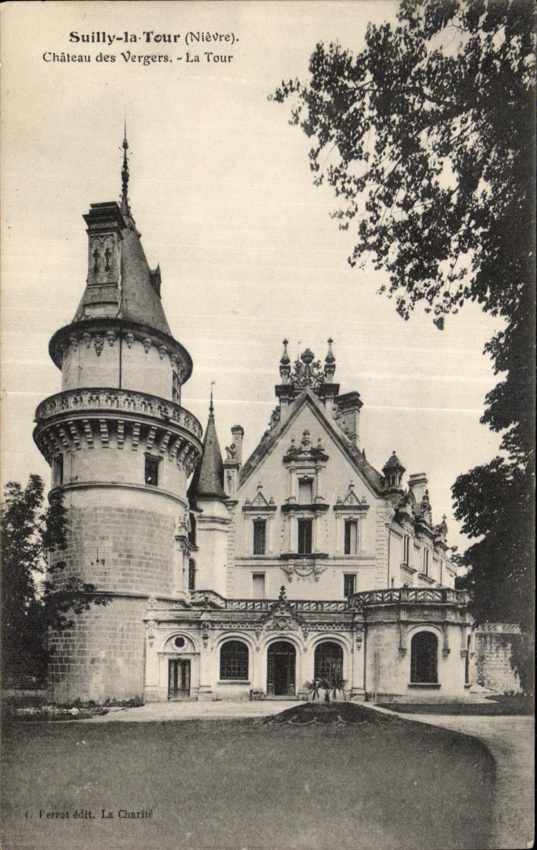 CPA Suilly the Tower Castle of the Orchards the tower