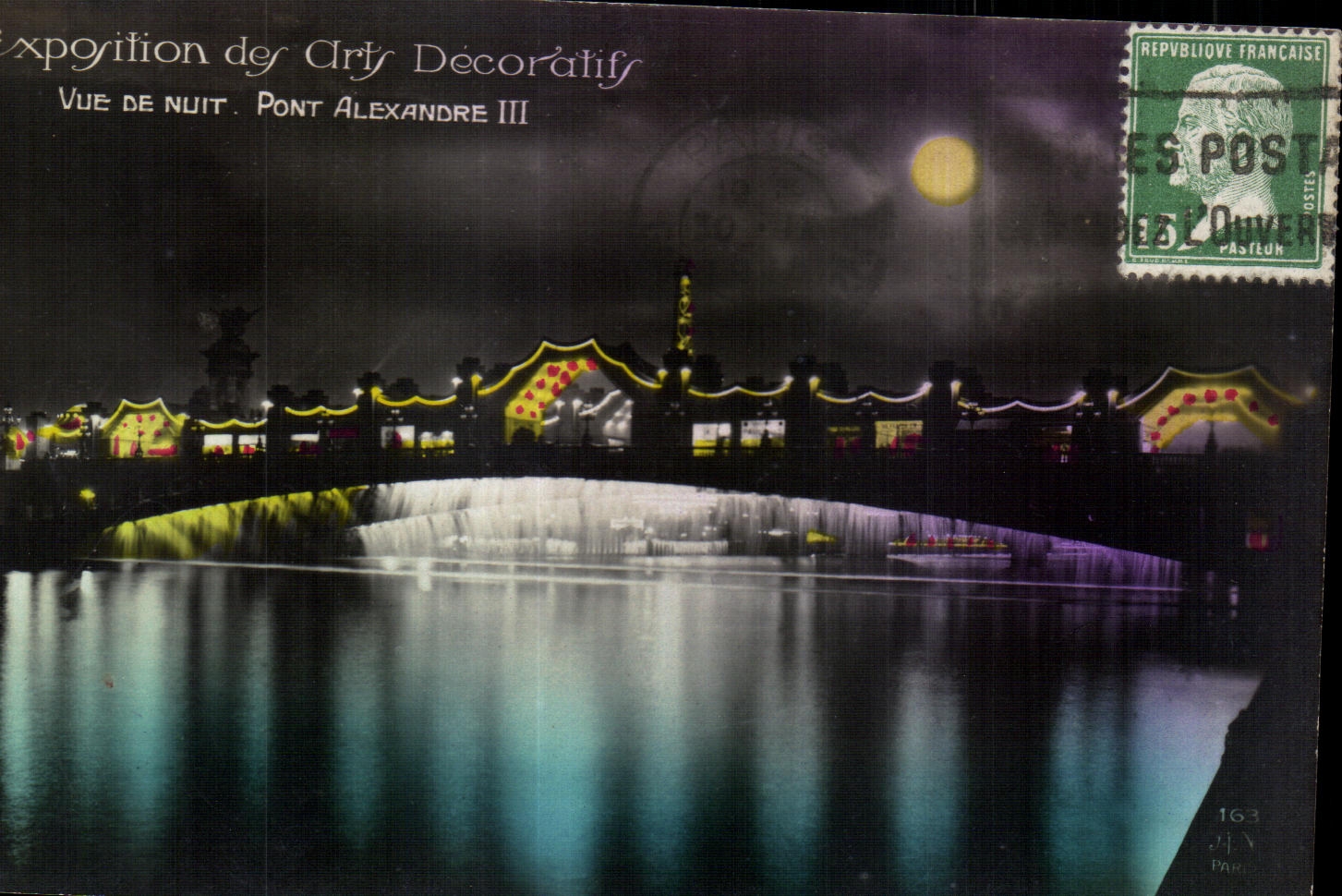 CPA Exposition des art Decoratify Vue De Nuit Pont Alexandre III