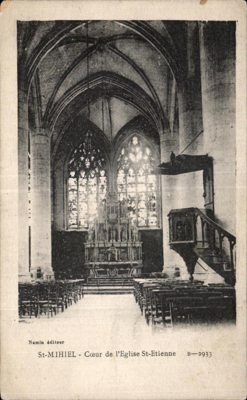 Corazon del St Mihiel de CPA de la iglesia St Etienne