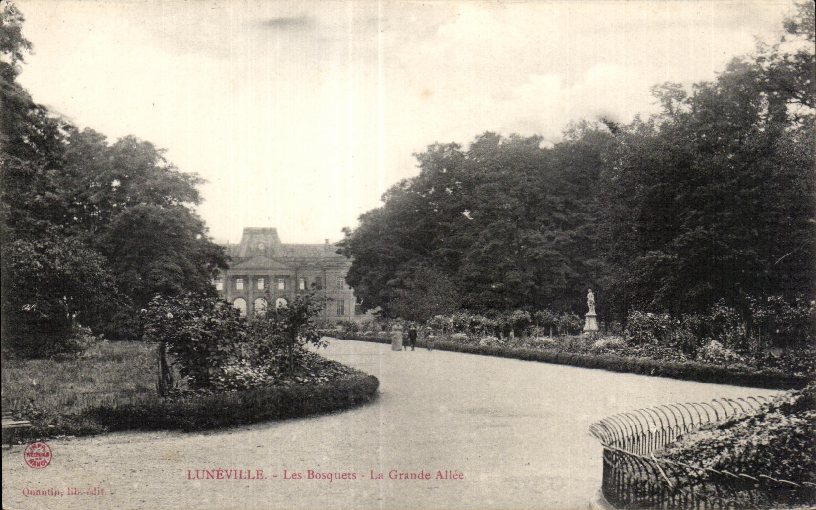 CPA Luneville Les Bosquets La Grande Allee