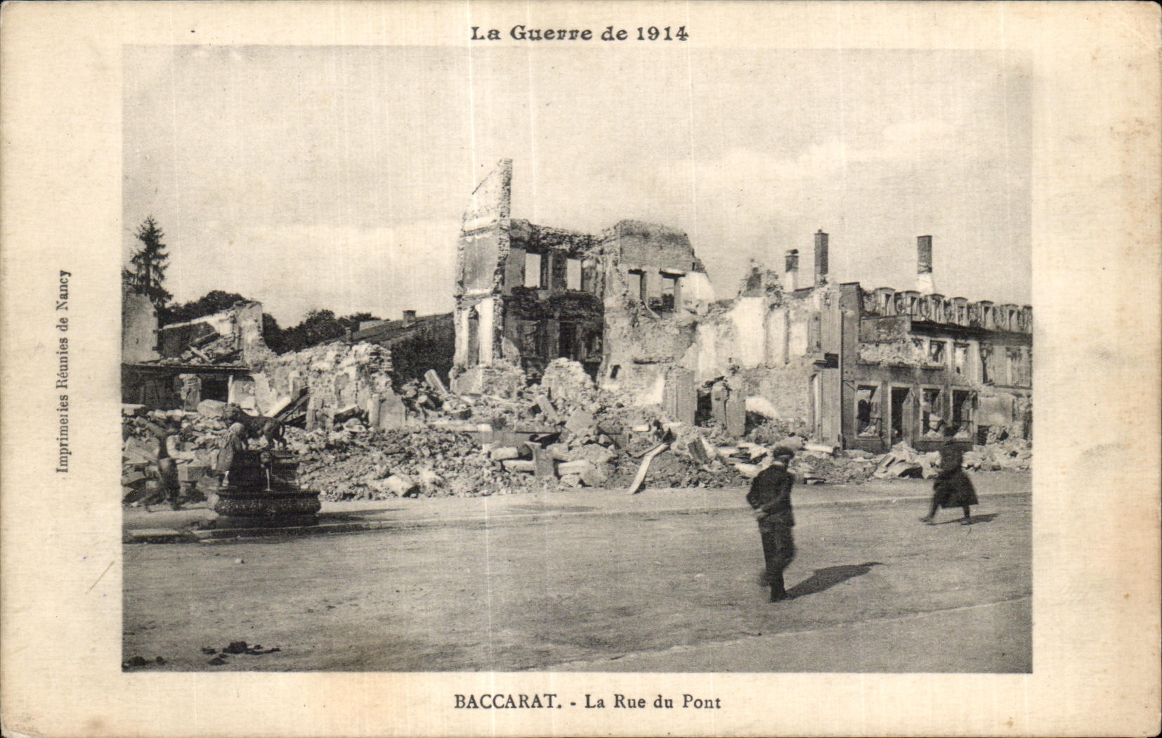 CPA Baccarat the Street of the Bridge the Militaria War