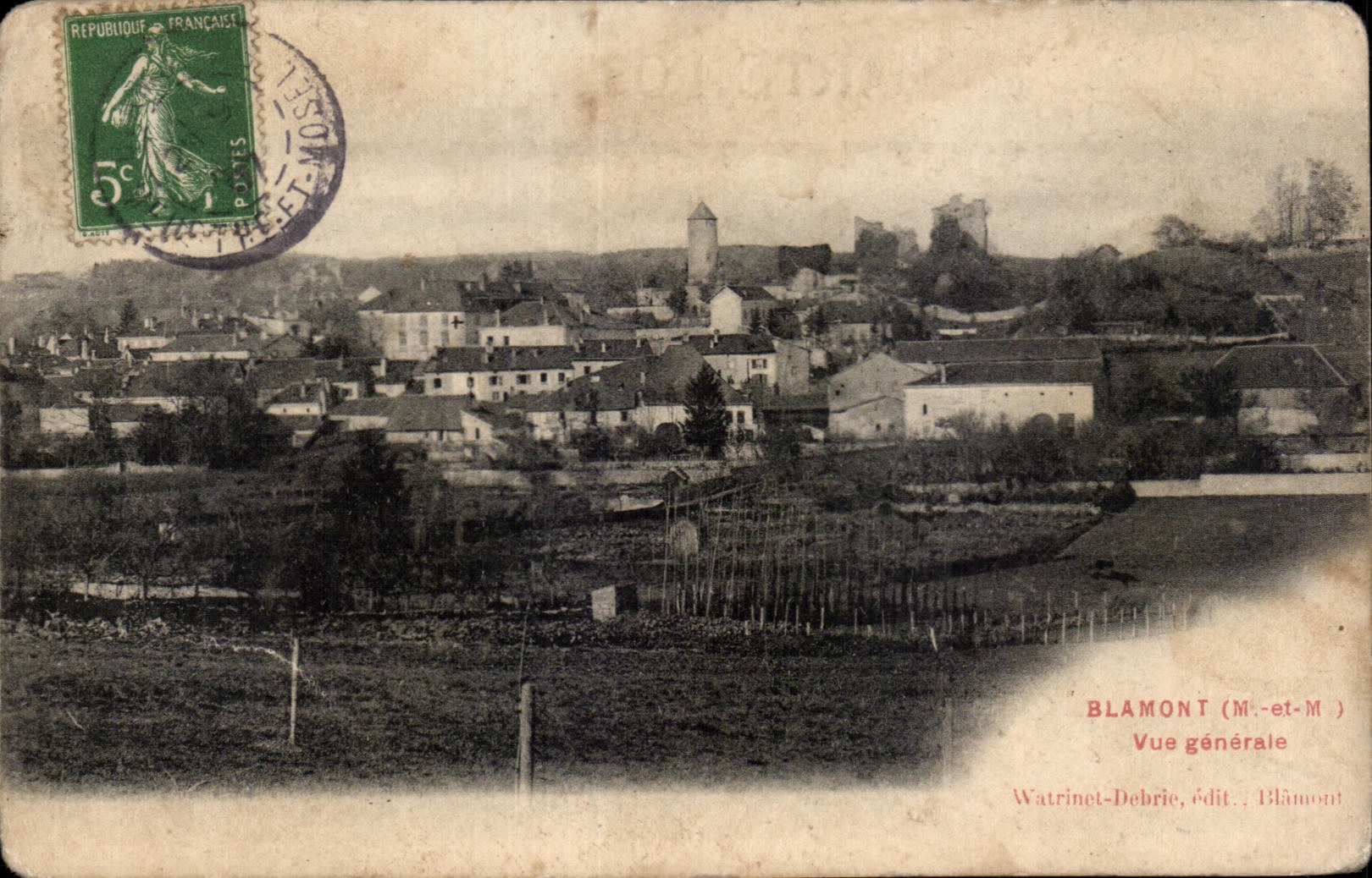 CPA Blamont (m and m) View