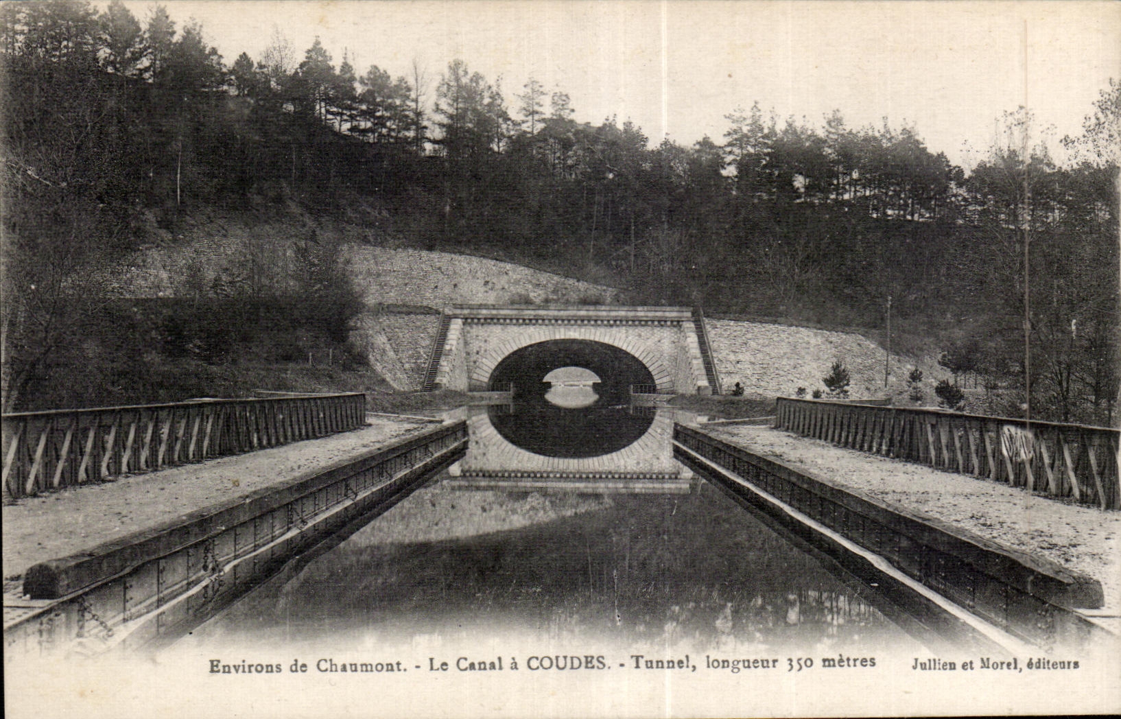 CPA surroundings of Chaumont the Canal has Coudes Tunnel length 350 bills of quantities