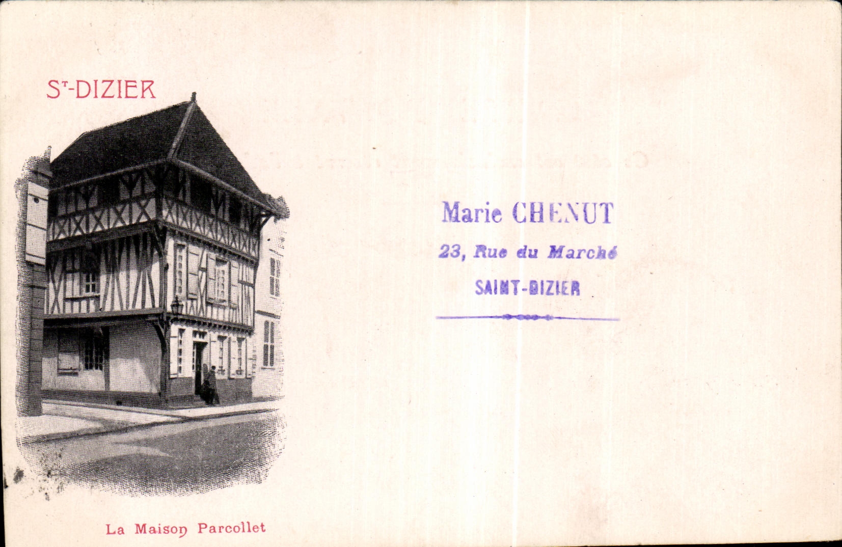 CPA St Dizier the house parcollet