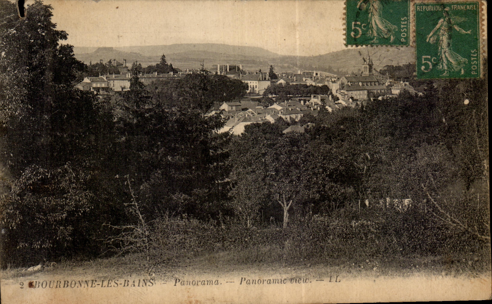 CPA Bourbonne les bains panorama