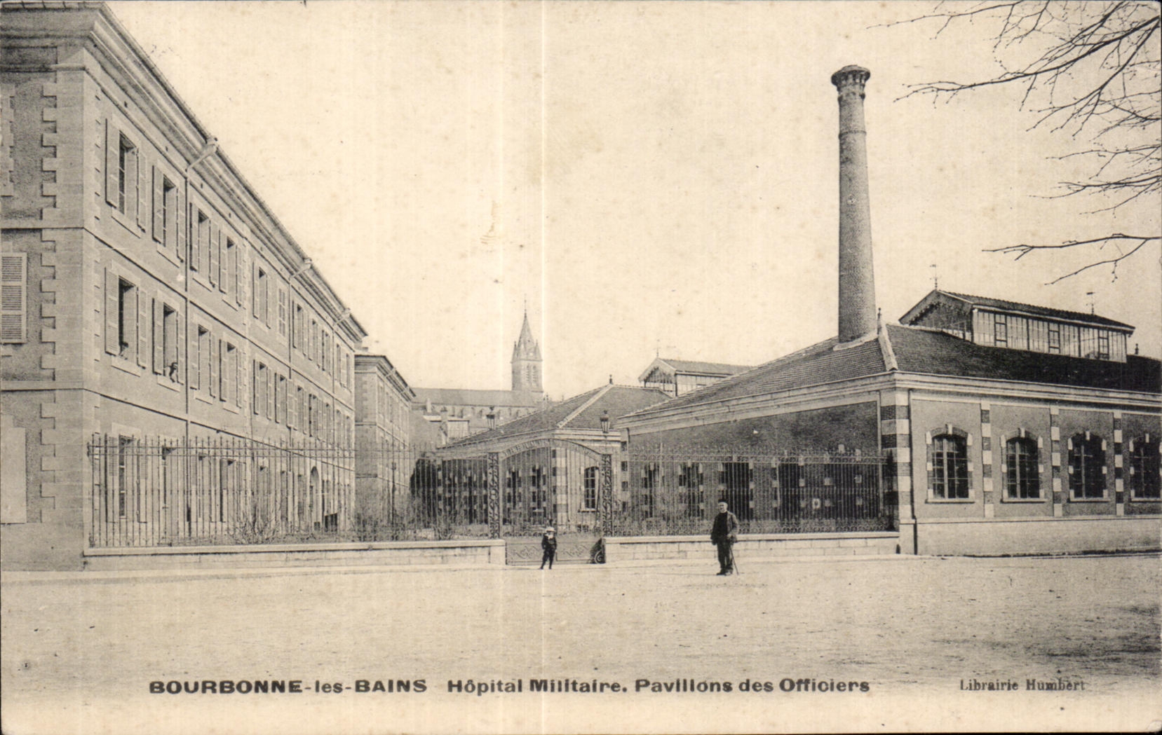 CPA Bourbonne Les Bains Hopital Milltaire Pavilons des Officiers Militaria