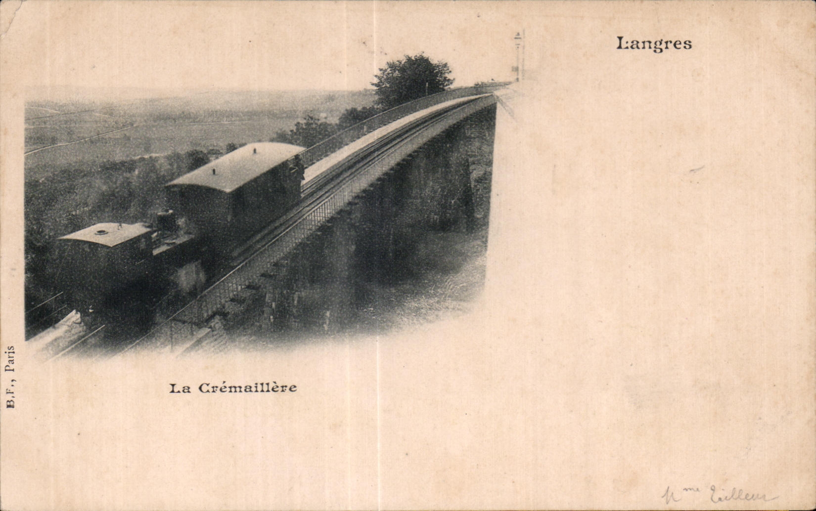 CPA Langres the Toothed rack Train
