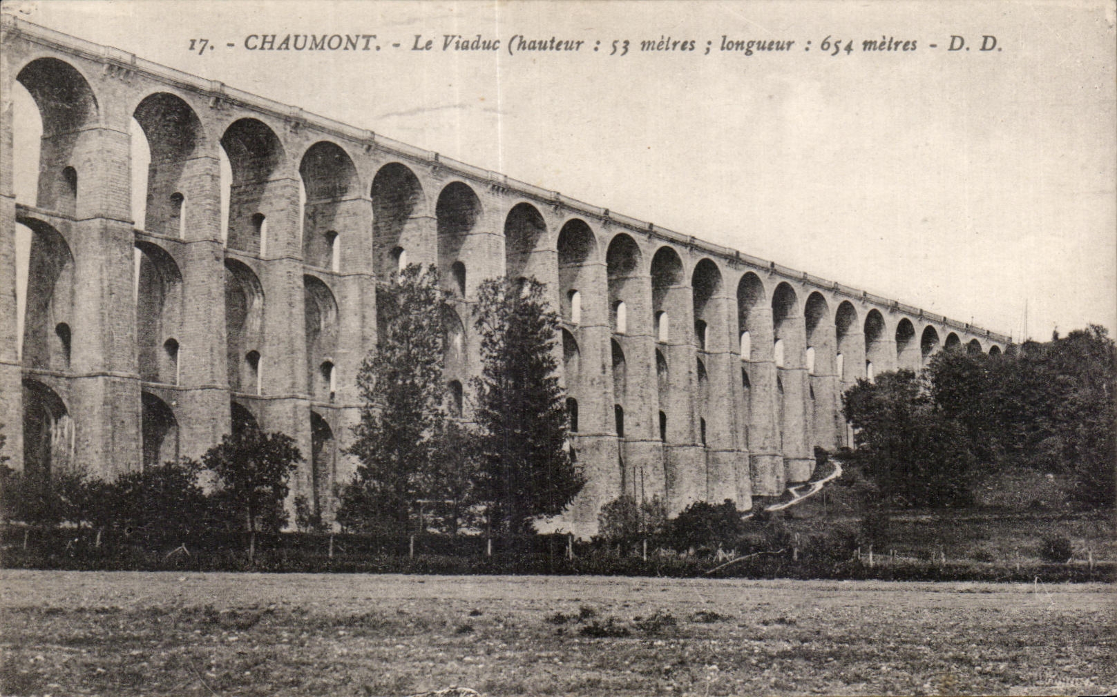 CPA Chaumont the viaduct