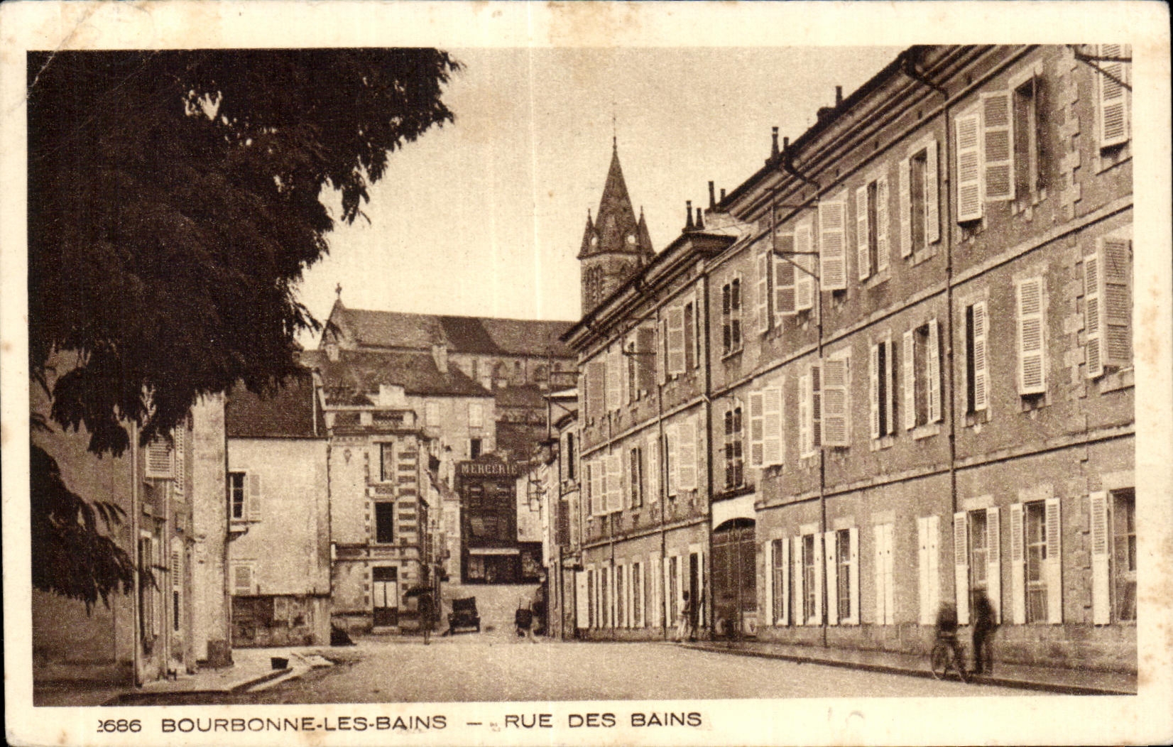 CPA Bourbonne Les Bains Rue Des Bains